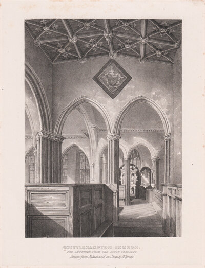 Chittlehampton Church  The Interior from the South Transept