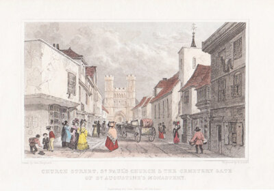 Church Street St Paul's Church & The Cemetary Gate of St Augustine's Monastery