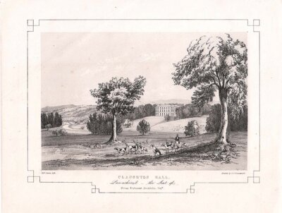 Claughton Hall Lancashire  the  Seat of Thomas Fitzherbert Brockholes Esq