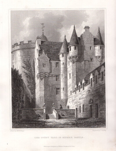 The Court Yard of Midmar Castle