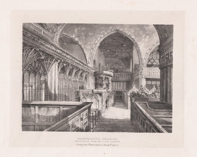 Dartmouth Church  The Interior from the North Transept