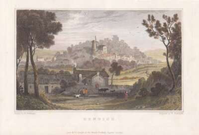 Denbigh.  (antique print)