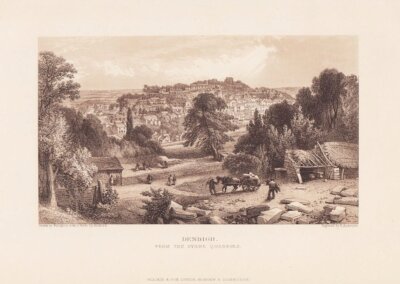 Denbigh from the Stone Quarries  (antique print)