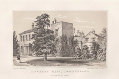 Dovenby Hall, Cumberland, The Seat of Mrs. Dykes.  (antique print)