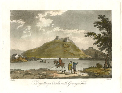Drysllwyn Castle with Granger Hill