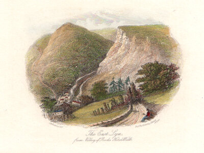 The East Lyn from Valley of Rocks Hotel Walk