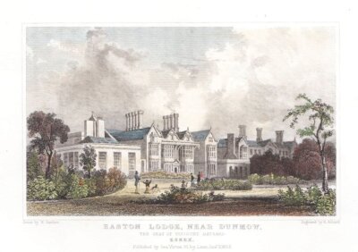 Easton Lodge, The Seat of Viscount Maynard, Essex. 