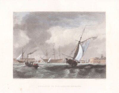 Entrance to Portsmouth Harbour.