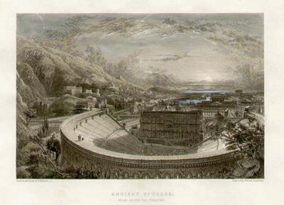 Ancient Ephesus from above the Theatre