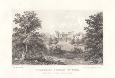 Etwall Hall, Co. Derby.  The Seat of the Revd. Charles Evelyn Cotton.