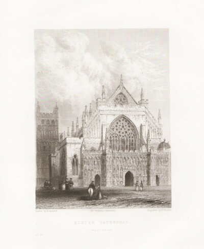 Exter Cathedral.  West Front.