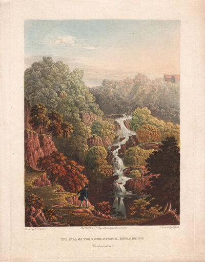 The Fall of the River Mynach - Devils Bridge.