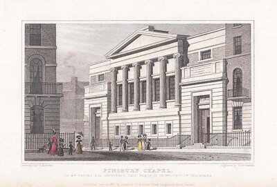 Finsbury Chapel To Wm Brooks Esq Architect 