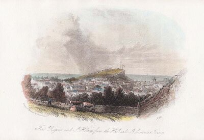 Fort Regent and St Helier from the Hillside St Saviour's Jersey