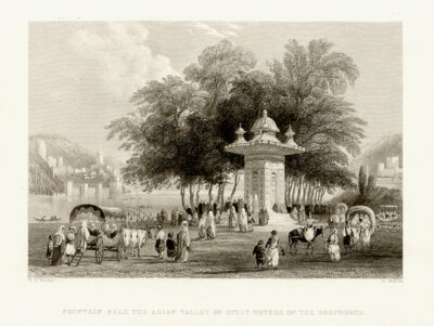 Fountain near the Asian Valley of Sweet Waters on the Bosphorus 