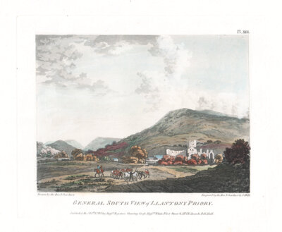 General South View of Llantony Priory.