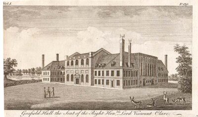Gosfield Hall the Seat of the Right Honble Lord Viscount Clare