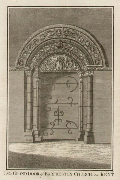 The Grand Door of Barfreston Church in Kent