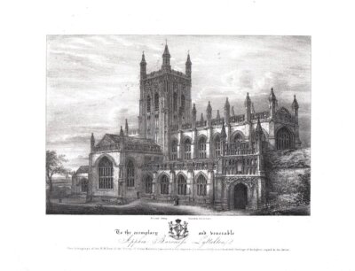 N.W. View of the Priory of Great Malvern.
