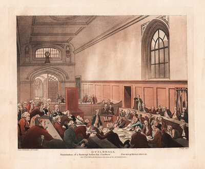 Guildhall  Examination of a Bankrupt before his Creditors  Court of Kings Bench