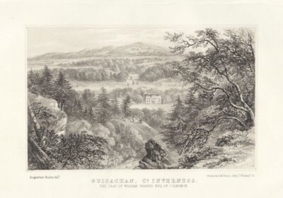 Guisachan, Co. Inverness. The Seat of William Fraser Esq. of Culbokie.  (antique print)