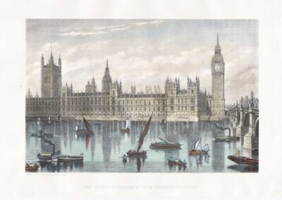 The Houses of Parliament from Westminster Bridge.