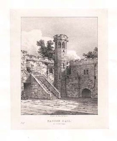Haddon Hall In Court Yard