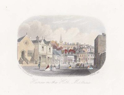 Harrow on the Hill Middlesex  (antique print)