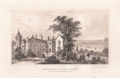 Henllys, Co. Anglesey.  (antique print)