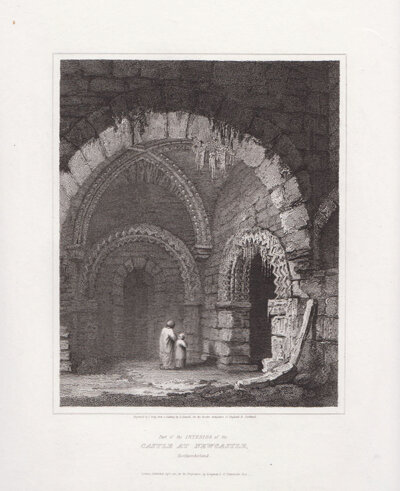 Part of the Interior of the Castle at Newcastle Northumberland