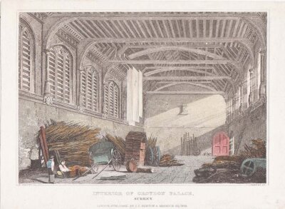 Interior of Croydon Palace Surrey