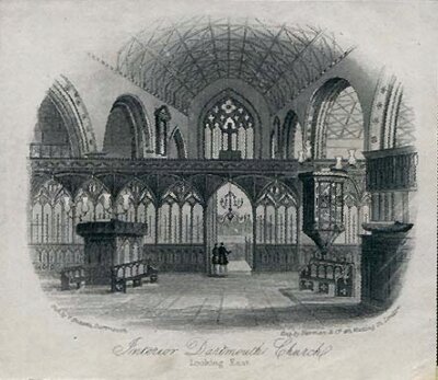 Interior Dartmouth Church - Looking East