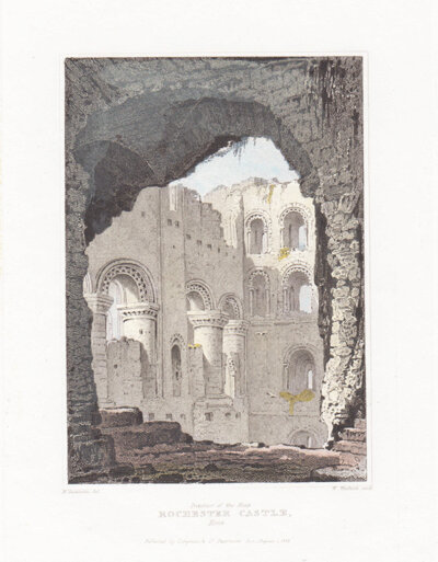 Interior of the Keep Rochester Castle Kent