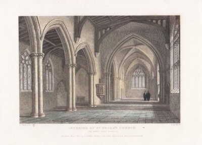 Interior of St Peter's Church  The Pews and Seats removed