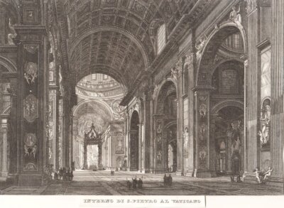 Interno di S. Pietro al Vaticano