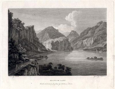 Keswick Lake (antique print)
