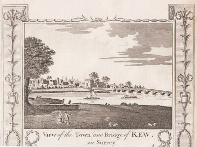 View of the Town and Bridge of Kew in Surrey