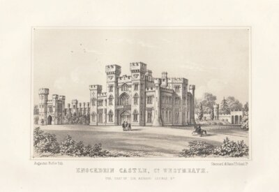 Knockdrin Castle, Co. Westmeath.  The Seat of Sir Richard Levinge. Bt.  (antique print)