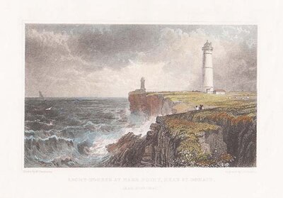 Light - House at Nash Point near St Donats Glamorganshire 