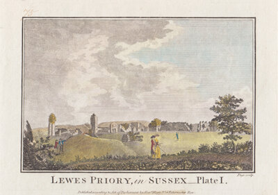 Lewes Priory in Sussex Plate 1