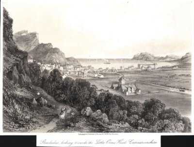Llandudno, looking towards the Little Orms Head, Caernarvonshire.