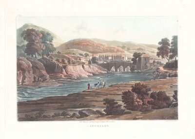 Llangollen.  (antique print)