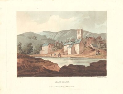 Llangollen  (antique print)