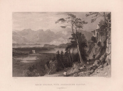 Loch Creran with Bercaldine Castle  Argyllshire