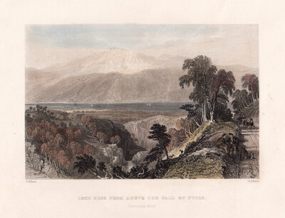 Loch Ness from above The Fall of Fyers  Inverness-shire