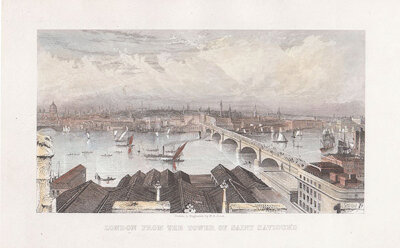 London from the Tower of Saint Saviour's