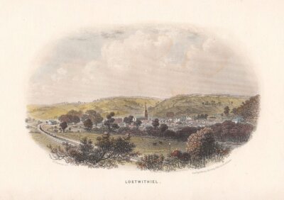 Lostwithiel.  (antique print)