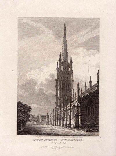 Louth Steeple Lincolnshire  View from the SE