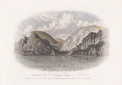 Lulworth Cove W Lulworth Village Dorset Natural Section thro' the Upper Oolite Purbecks Wealden Greensand & Chalk Formations