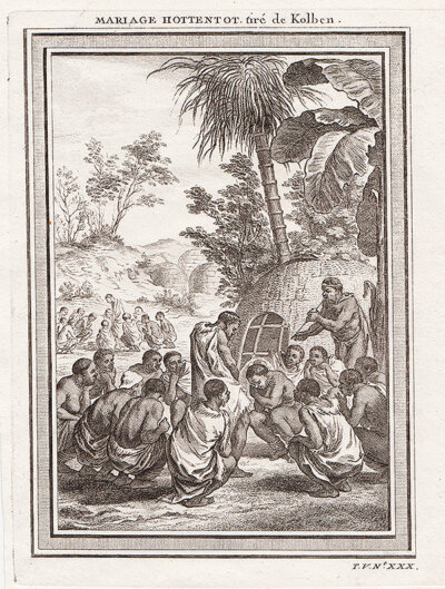 Marriage Hottentot tir de Kolben